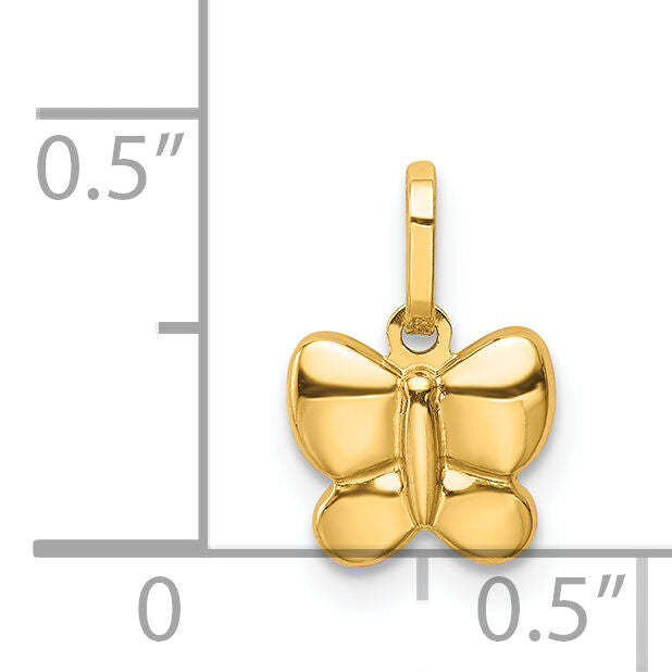 14k Polished Butterfly Charm-YC1409