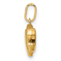 14k Polished Elephant Charm-YC1421