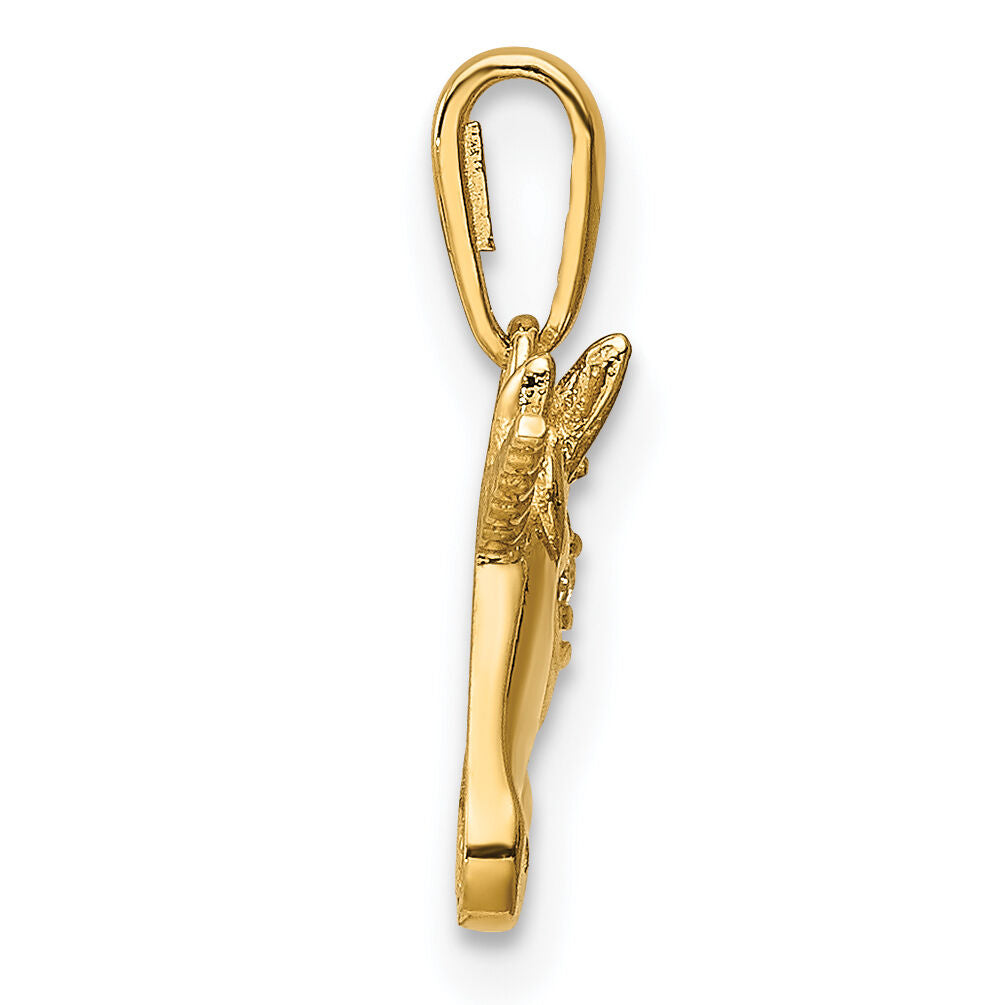 14K Unicorn CZ Pendant-YC1431