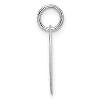 14kw Polished Black Enamel Letter G Initial Disk Charm-YC1436WG