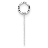 14kw Polished Black Enamel Letter O Initial Disk Charm-YC1436WO