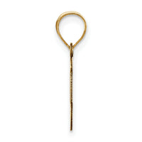 14k Polished Script Letter I Initial Pendant-YC1438I