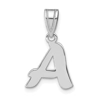 14kw Polished Script Letter A Initial Pendant-YC1438WA