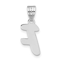 14kw Polished Script Letter F Initial Pendant-YC1438WF