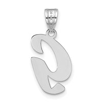 14kw Polished Script Letter G Initial Pendant-YC1438WG