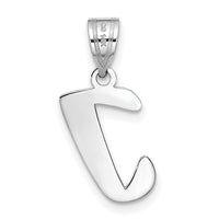 14kw Polished Script Letter I Initial Pendant-YC1438WI