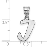 14kw Polished Script Letter I Initial Pendant-YC1438WI