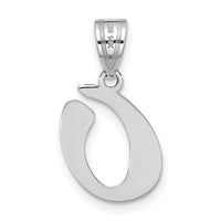14kw Polished Script Letter O Initial Pendant-YC1438WO