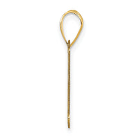 14k Polished Letter A Initial Pendant-YC1440A