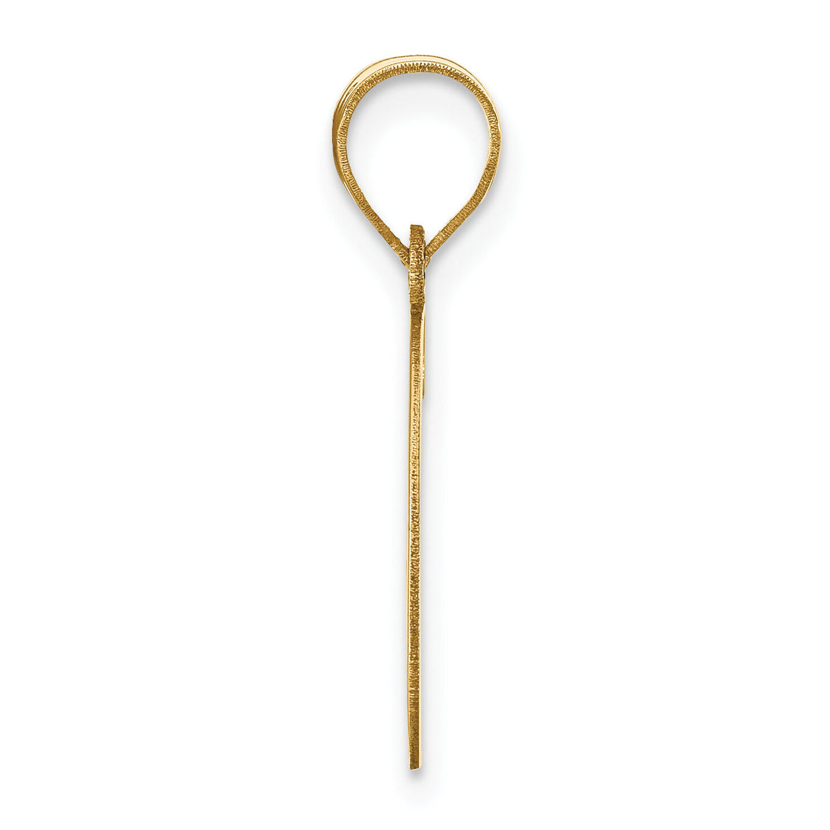 14k Polished Letter G Initial Pendant-YC1440G