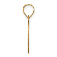 14k Polished Letter G Initial Pendant-YC1440G