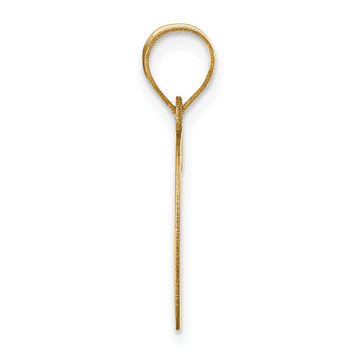 14k Polished Letter G Initial Pendant-YC1440G
