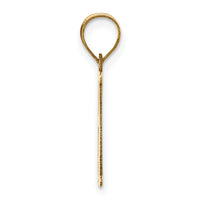 14k Polished Letter H Initial Pendant-YC1440H