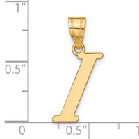 14k Polished Letter I Initial Pendant-YC1440I