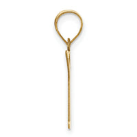 14k Polished Letter K Initial Pendant-YC1440K