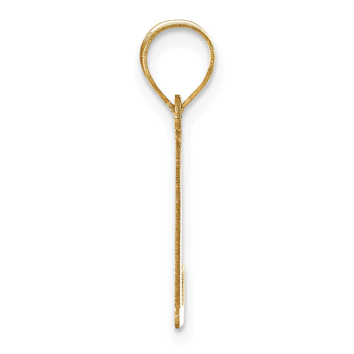 14k Polished Letter L Initial Pendant-YC1440L