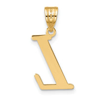 14k Polished Letter L Initial Pendant-YC1440L