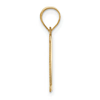 14k Polished Letter M Initial Pendant-YC1440M