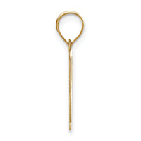 14k Polished Letter P Initial Pendant-YC1440P