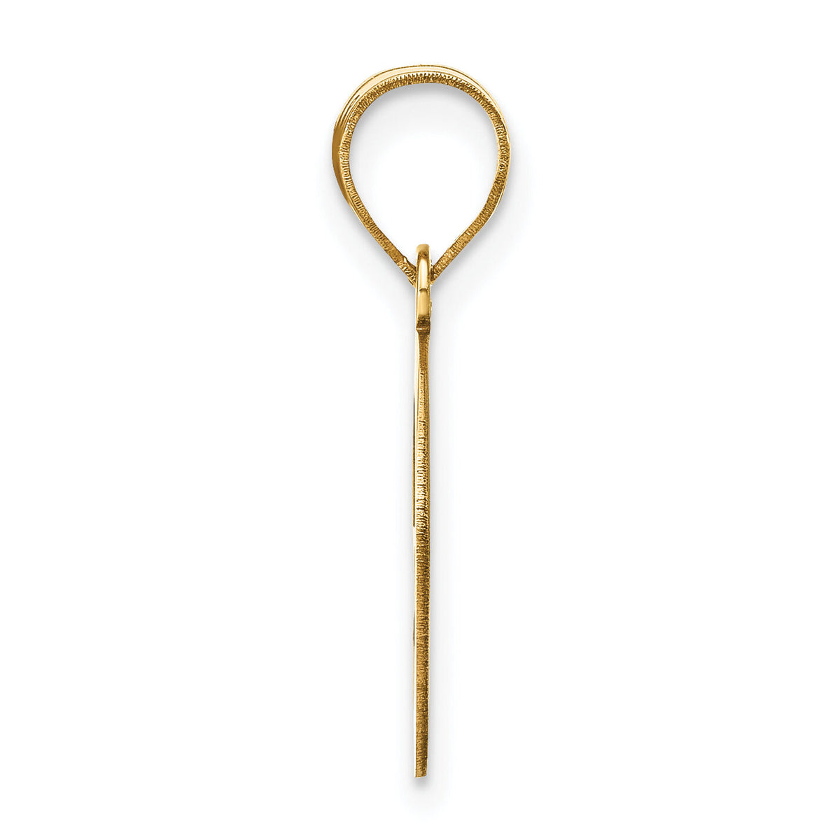 14k Polished Bubble Letter G Initial Pendant-YC1441G