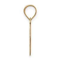 14k Polished Bubble Letter G Initial Pendant-YC1441G