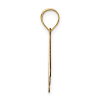 14k Polished Bubble Letter M Initial Pendant-YC1441M
