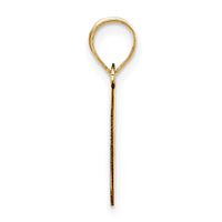 14k Polished Bubble Letter O Initial Pendant-YC1441O
