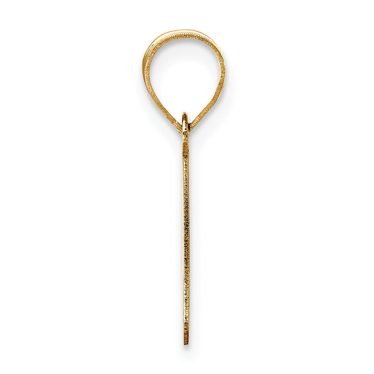 14k Polished Bubble Letter P Initial Pendant-YC1441P