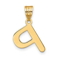 14k Polished Bubble Letter P Initial Pendant-YC1441P