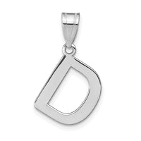 14kw Polished Bubble Letter D Initial Pendant-YC1441WD