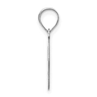14kw Polished Bubble Letter G Initial Pendant-YC1441WG