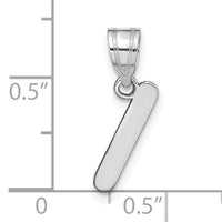 14kw Polished Bubble Letter I Initial Pendant-YC1441WI