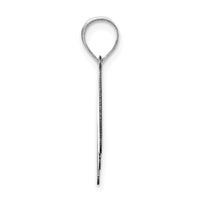 14kw Polished Bubble Letter M Initial Pendant-YC1441WM