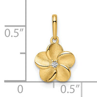 14k Flower Pendant-YC1493