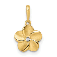 14k Flower Pendant-YC1493