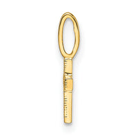 14k CZ Cross Pendant-YC1500