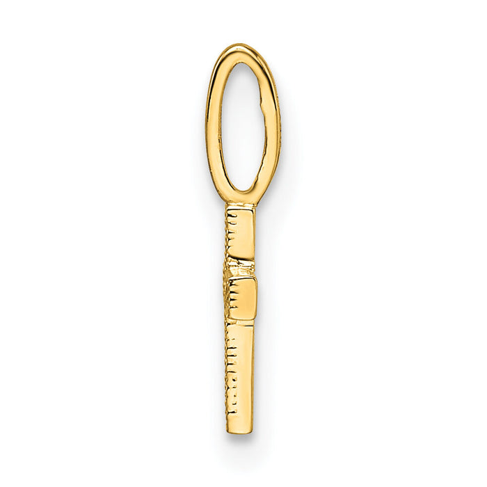 14k CZ Cross Pendant-YC1500