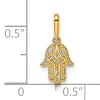 14k Hamsa Pendant-YC1502