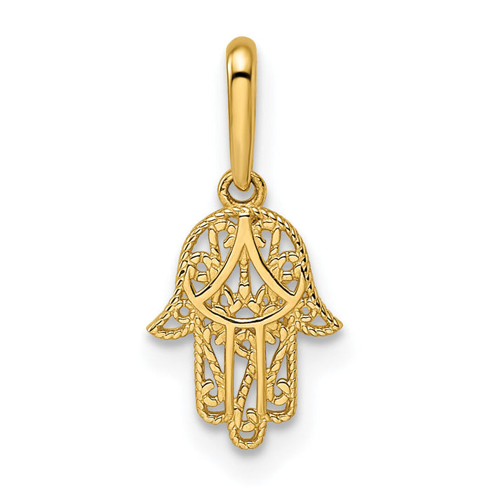 14k Hamsa Pendant-YC1502