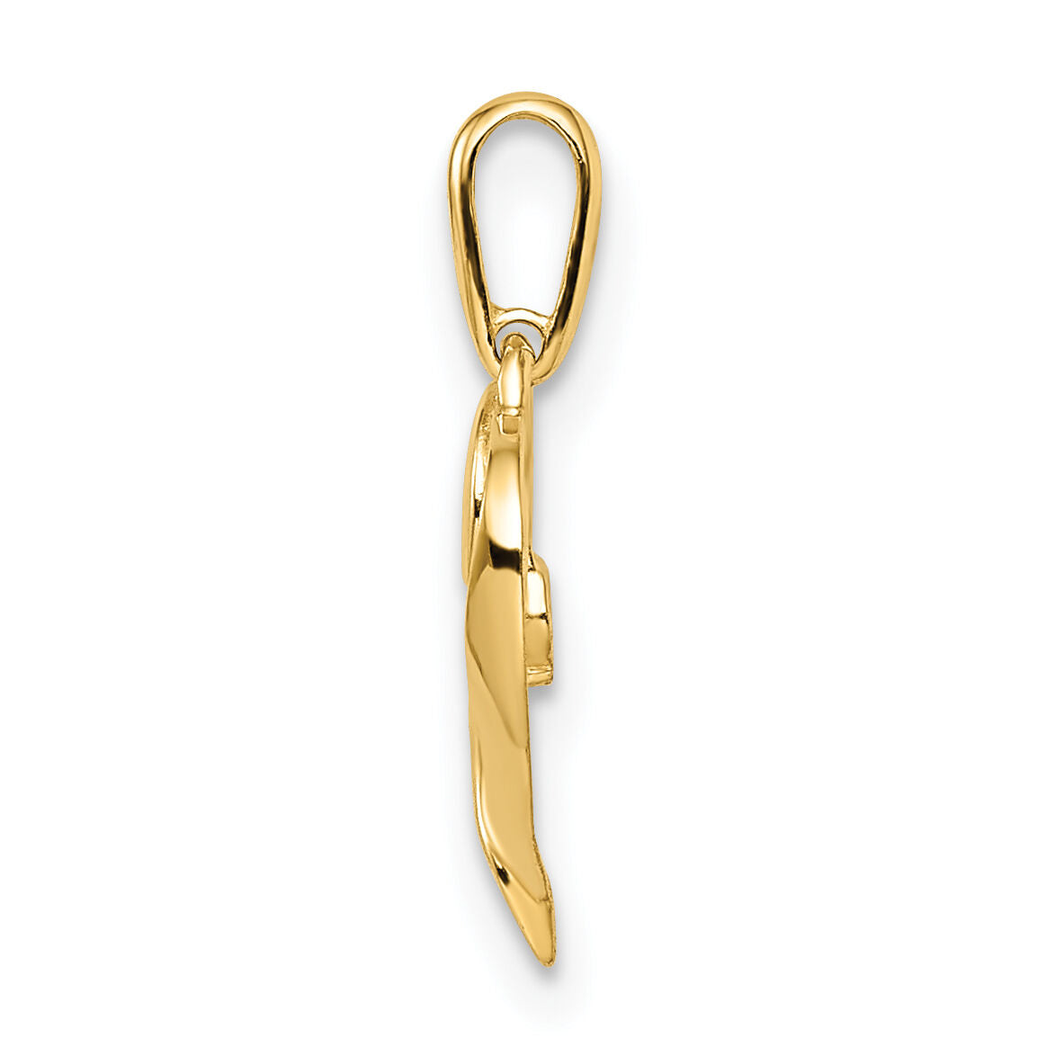 14k CZ Heart Pendant-YC1512