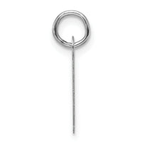14k White Gold  Slanted Block Letter A Initial Charm-YC1526A