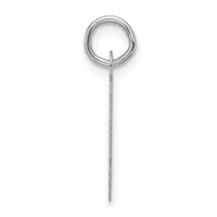 14K White Gold  Slanted Block Letter H Initial Charm-YC1526H