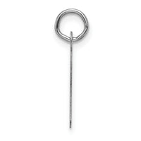 14K White Gold  Slanted Block Letter K Initial Charm-YC1526K