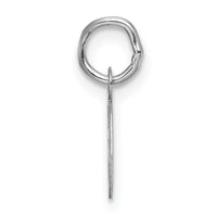 14k White Gold Small Script Letter G Initial Charm-YC1527G