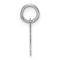 14k White Gold Small Script Letter I Initial Charm-YC1527I