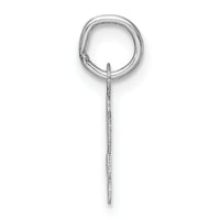 14k White Gold Small Script Letter L Initial Charm-YC1527L