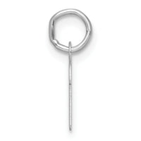 14k White Gold Small Script Letter P Initial Charm-YC1527P