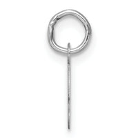 14k White Gold Small Script Letter S Initial Charm-YC1527S