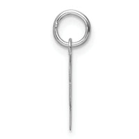 14k White Gold Small Script Letter Y Initial Charm-YC1527Y