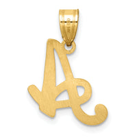 14K Script Letter A Initial Pendant-YC1540A